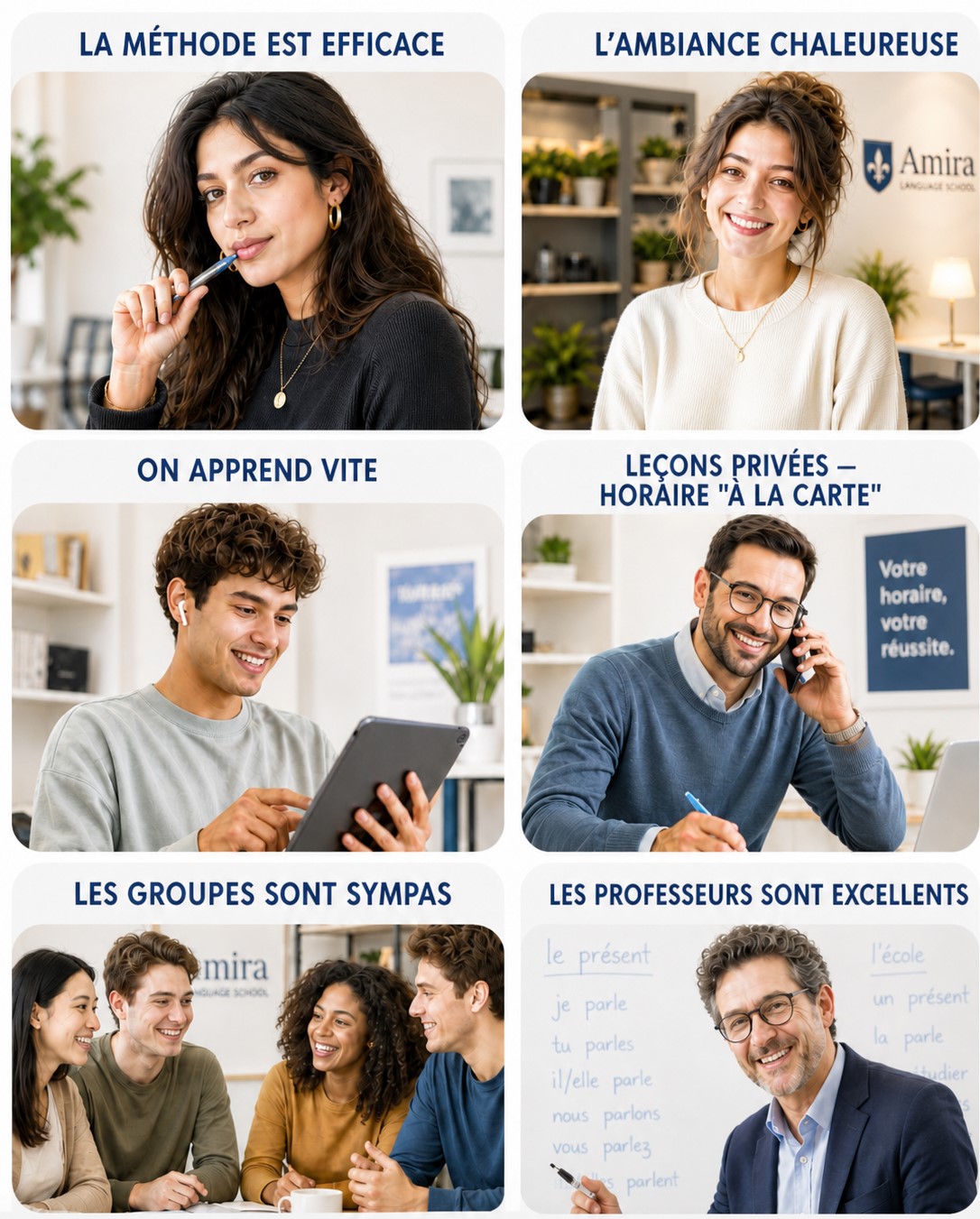 Adultes apprenant le n&eacute;erlandais &agrave; Bruxelles chez Amira Language School